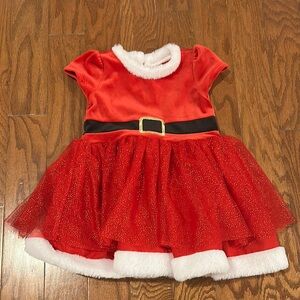 Festive Red Santa Dress for Kids